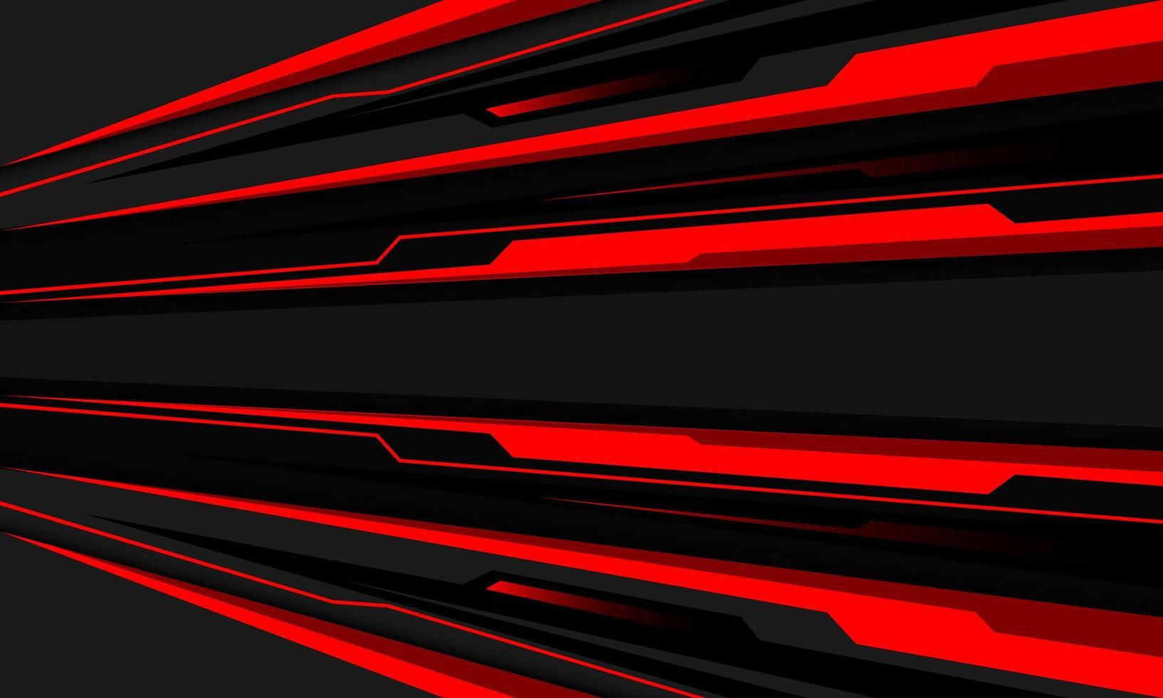Abstract red grey cyber speed line direction geometric design modern futuristic technology background vector