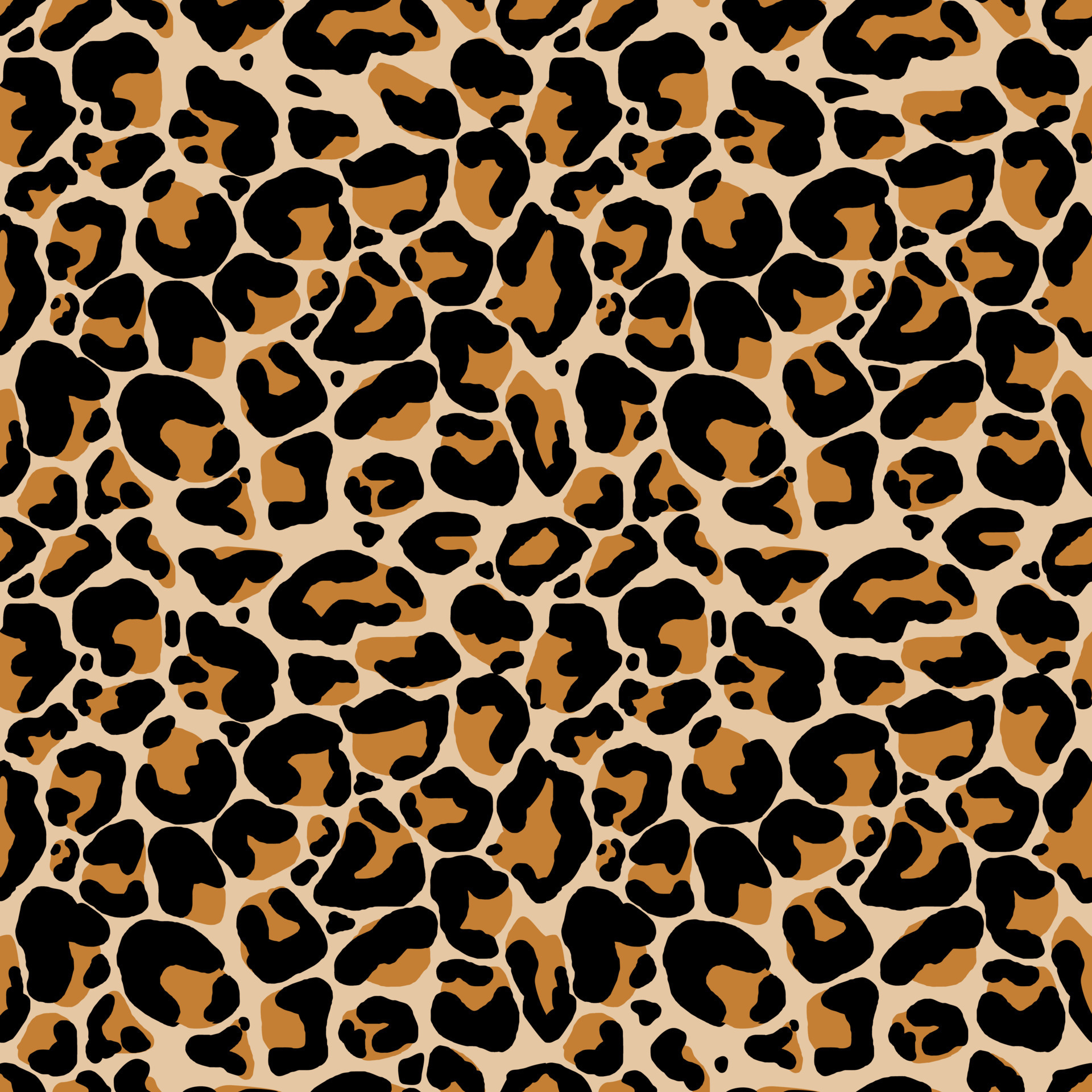 Leopard pattern design, vector illustration background. Decorative