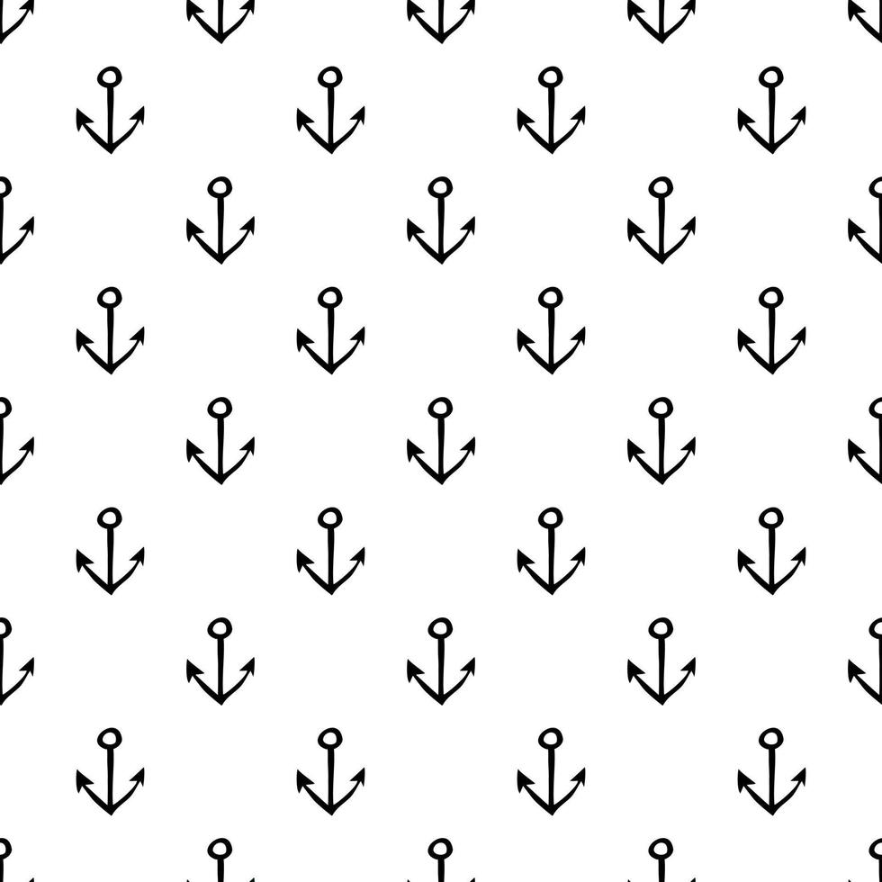 Anchor vector seamless pattern. Seamless pattern for wallpaper, pattern fills, web page background, surface textures.