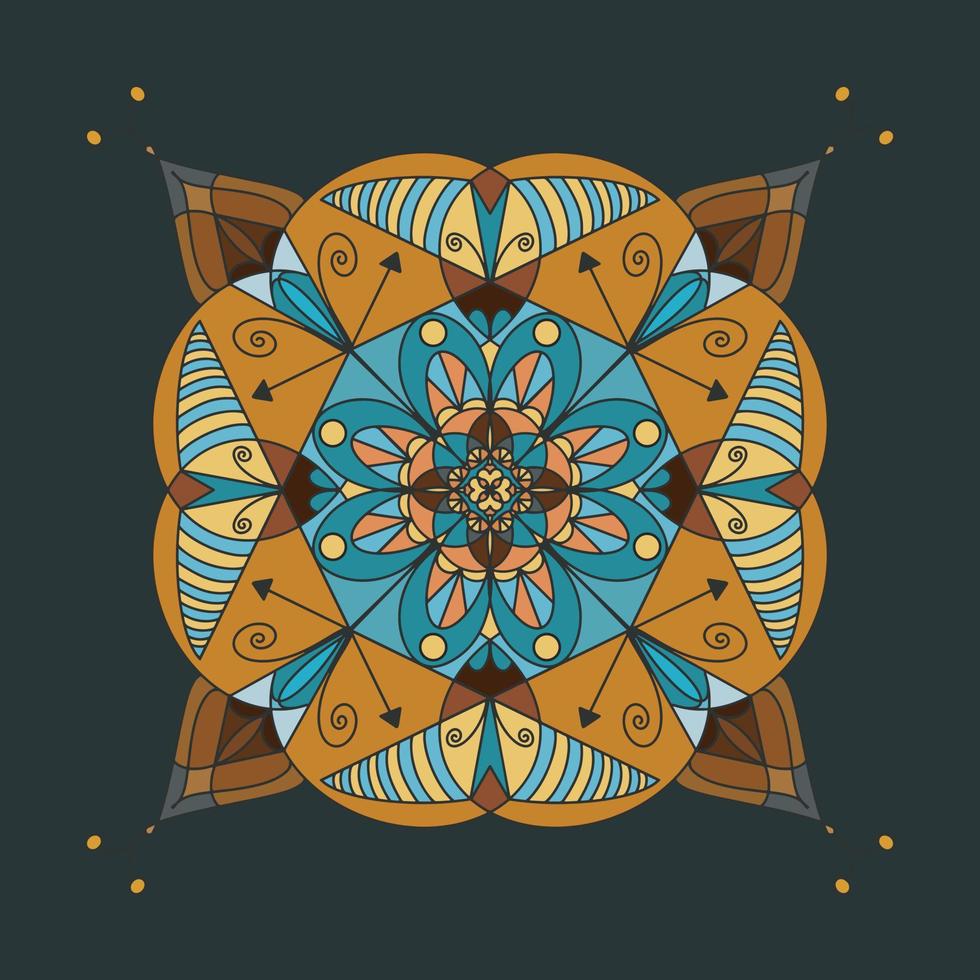 Vintage Mandala decorative elements vector design