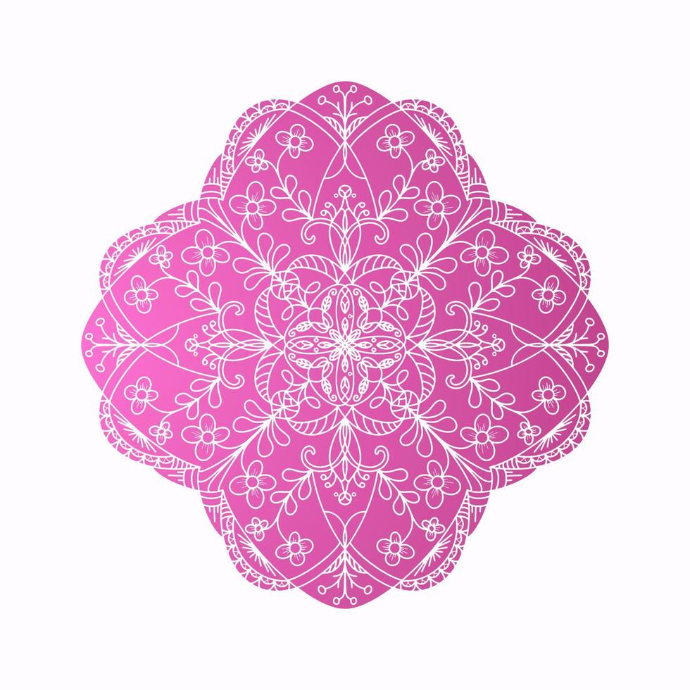 diseño de vector de elementos decorativos mandala vintage