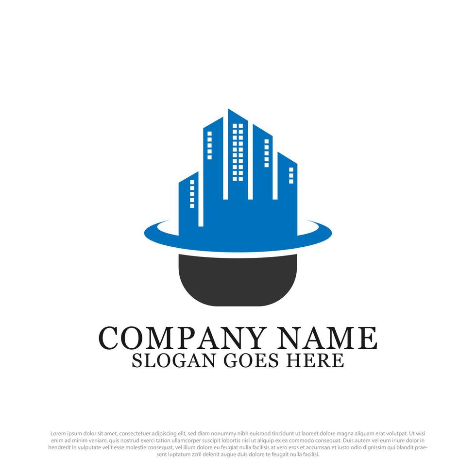 Five hand apartment logo design vector, best for property and building logo vector