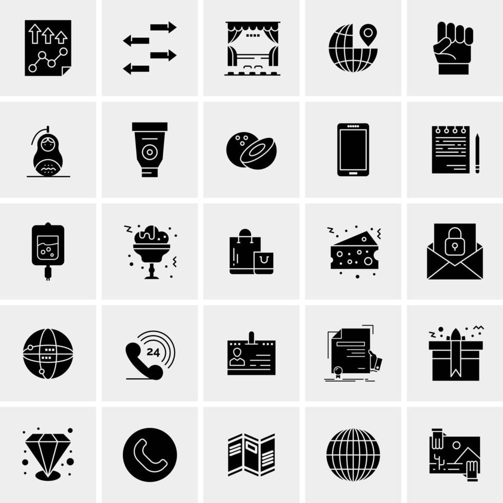 25 Universal Business Icons Vector Creative Icon Illustration to use in web and Mobile Related project