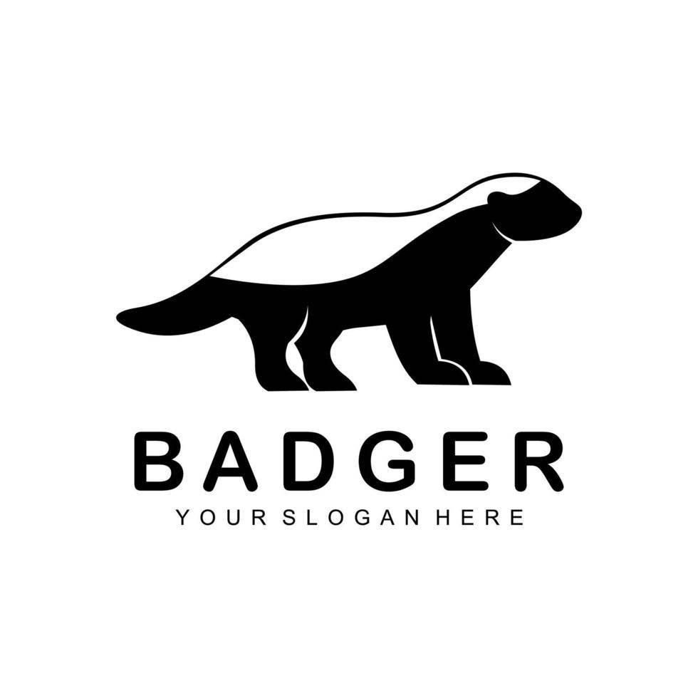 badger Silhouette logo vector