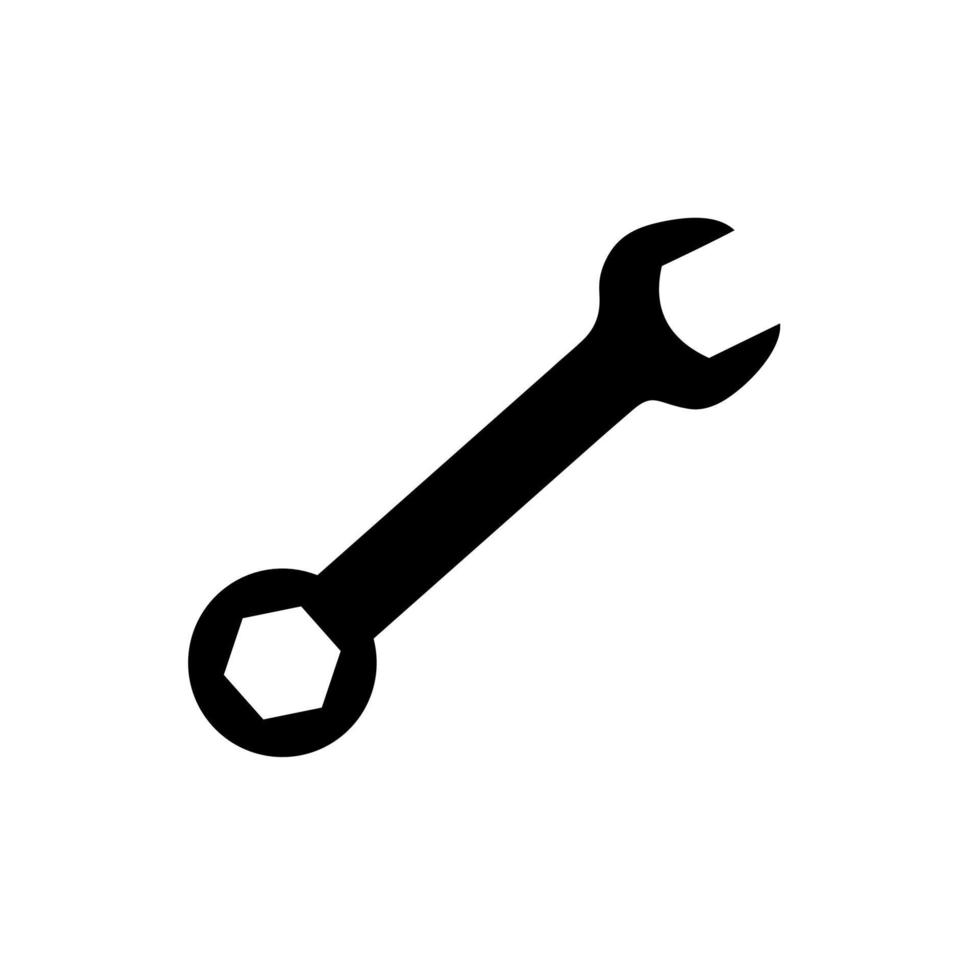 wrench flat style icon vector