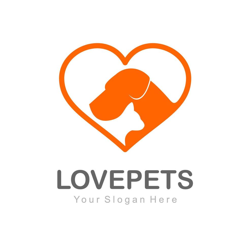 love pets logo 15426755 Vector Art at Vecteezy