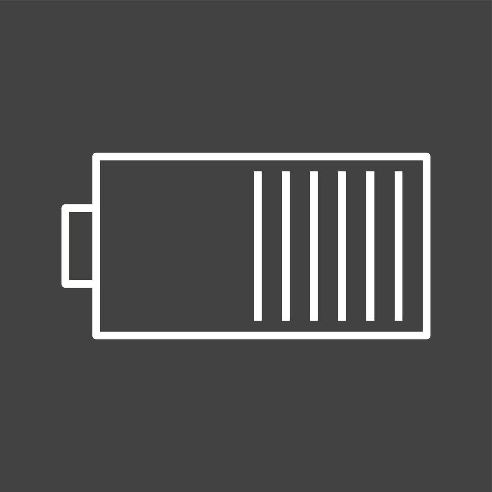 Unique Battery Vector Line Icon