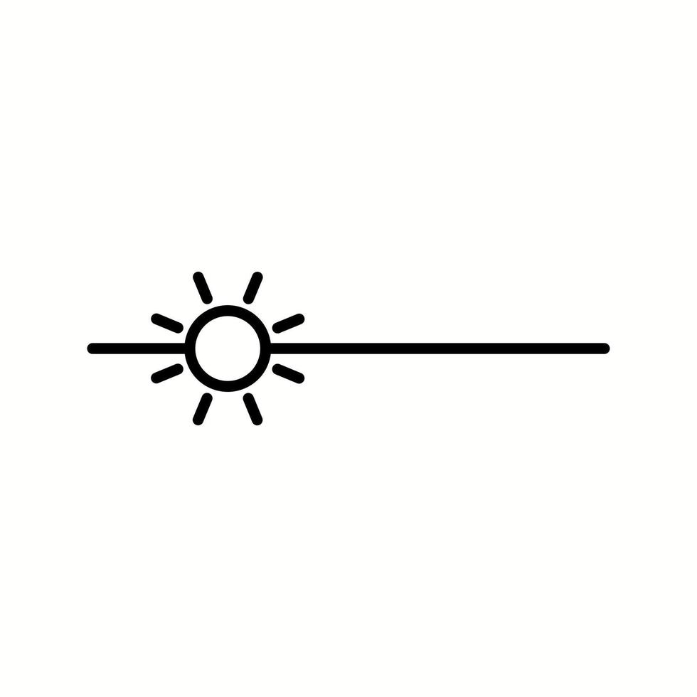 Unique Brightness Vector Line Icon