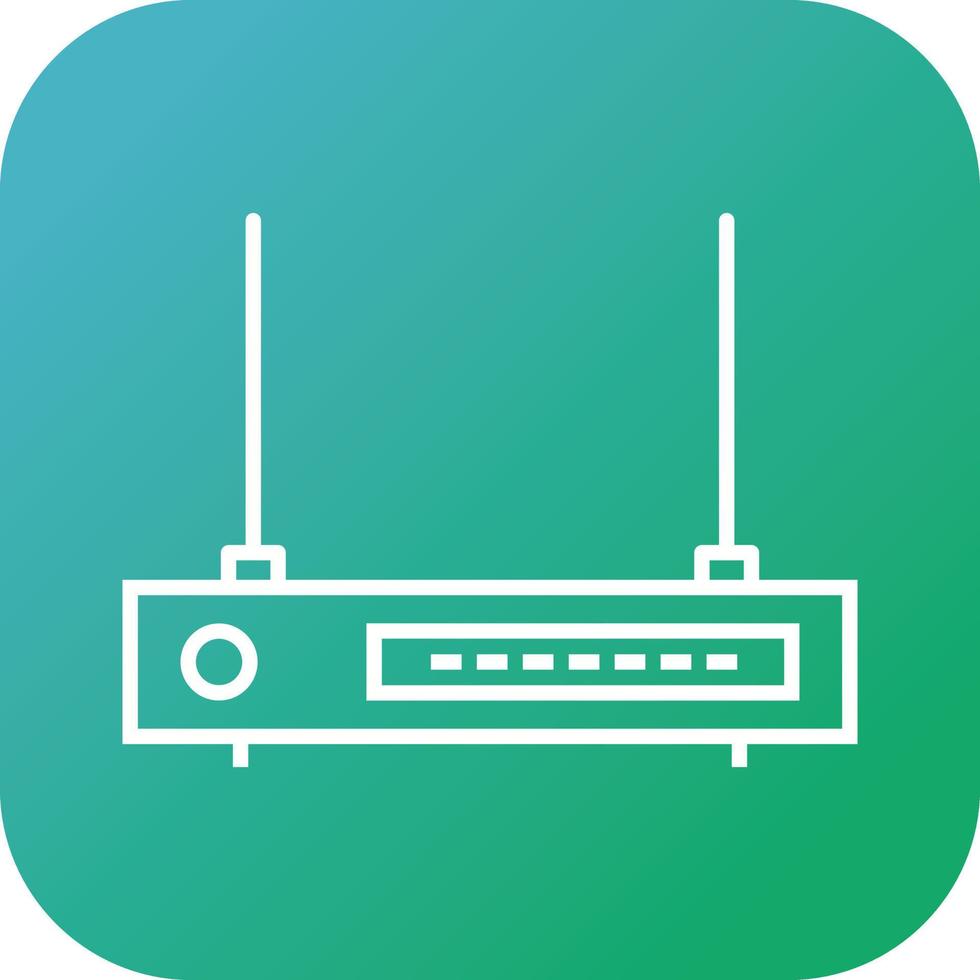 Unique Wifi Router Vector Line Icon