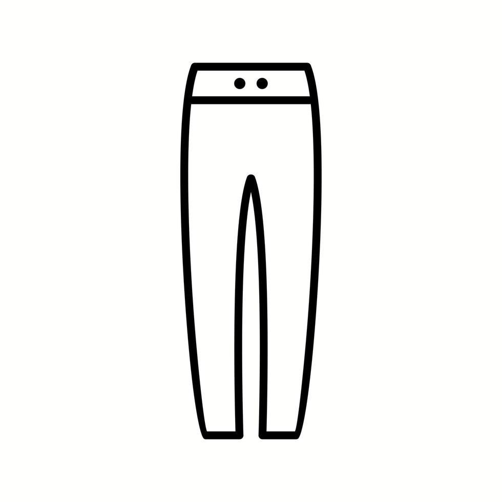 Unique Warm Trouser Vector Line Icon