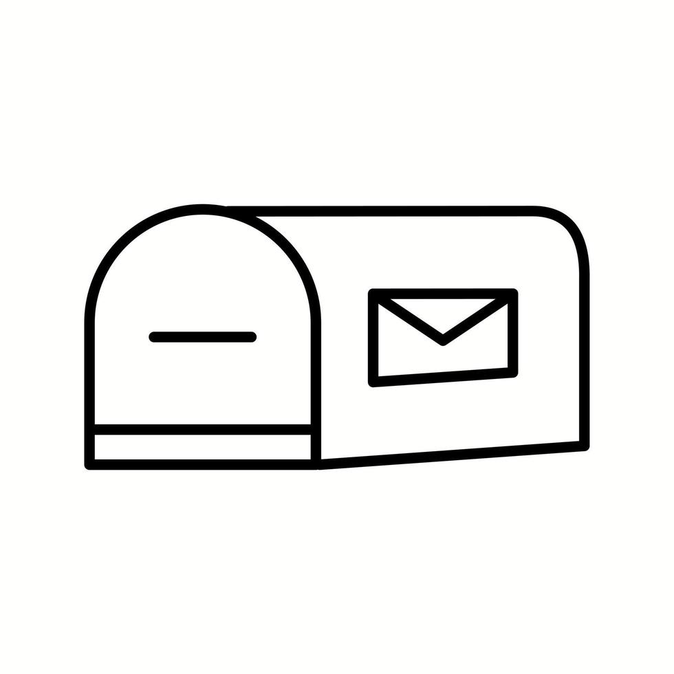 Unique Letterbox Vector Line Icon