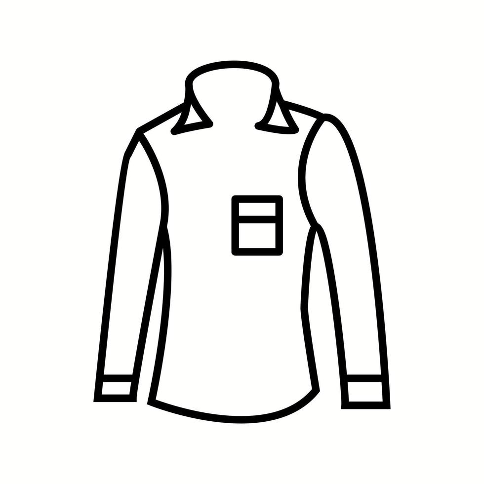 Unique Casual Shirt Vector Line Icon