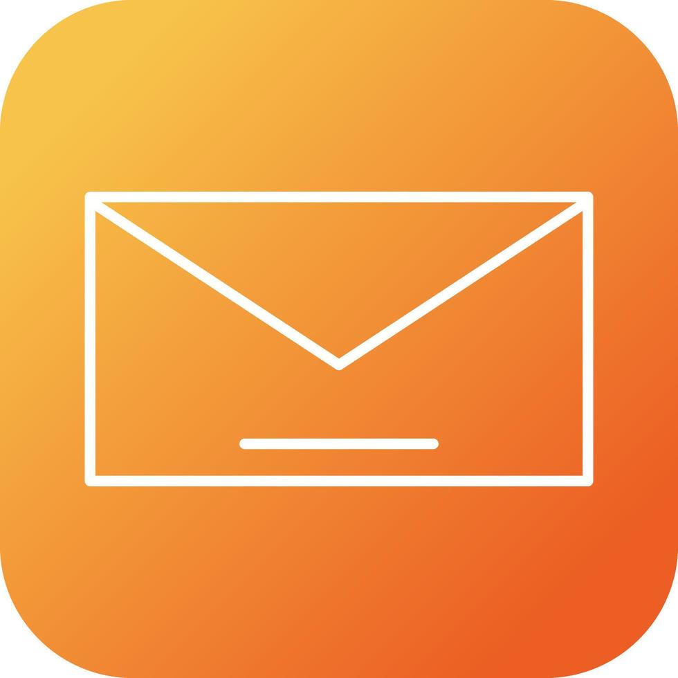 Unique Mail Vector Line Icon