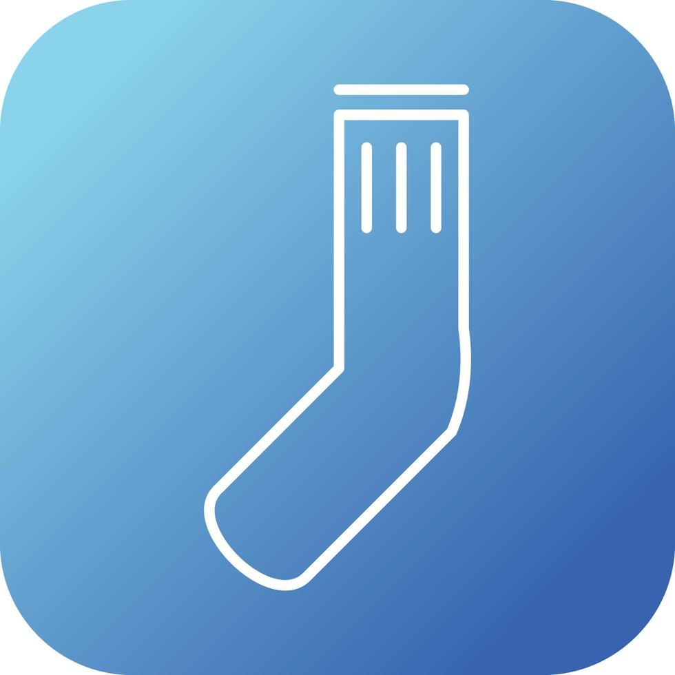 Unique Socks Vector Line Icon