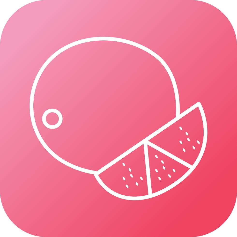 Unique Lime Vector Line Icon