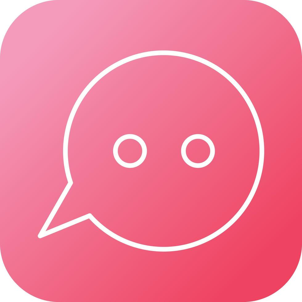 Unique Message Bubbles Vector Line Icon