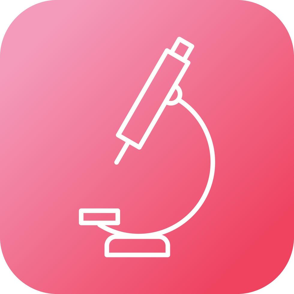 Unique Microscope Vector Line Icon