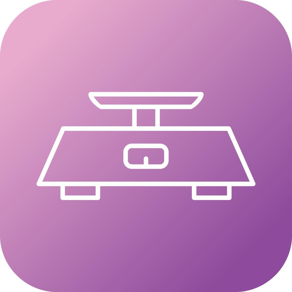 Unique Measuring Scale Vector Line Icon