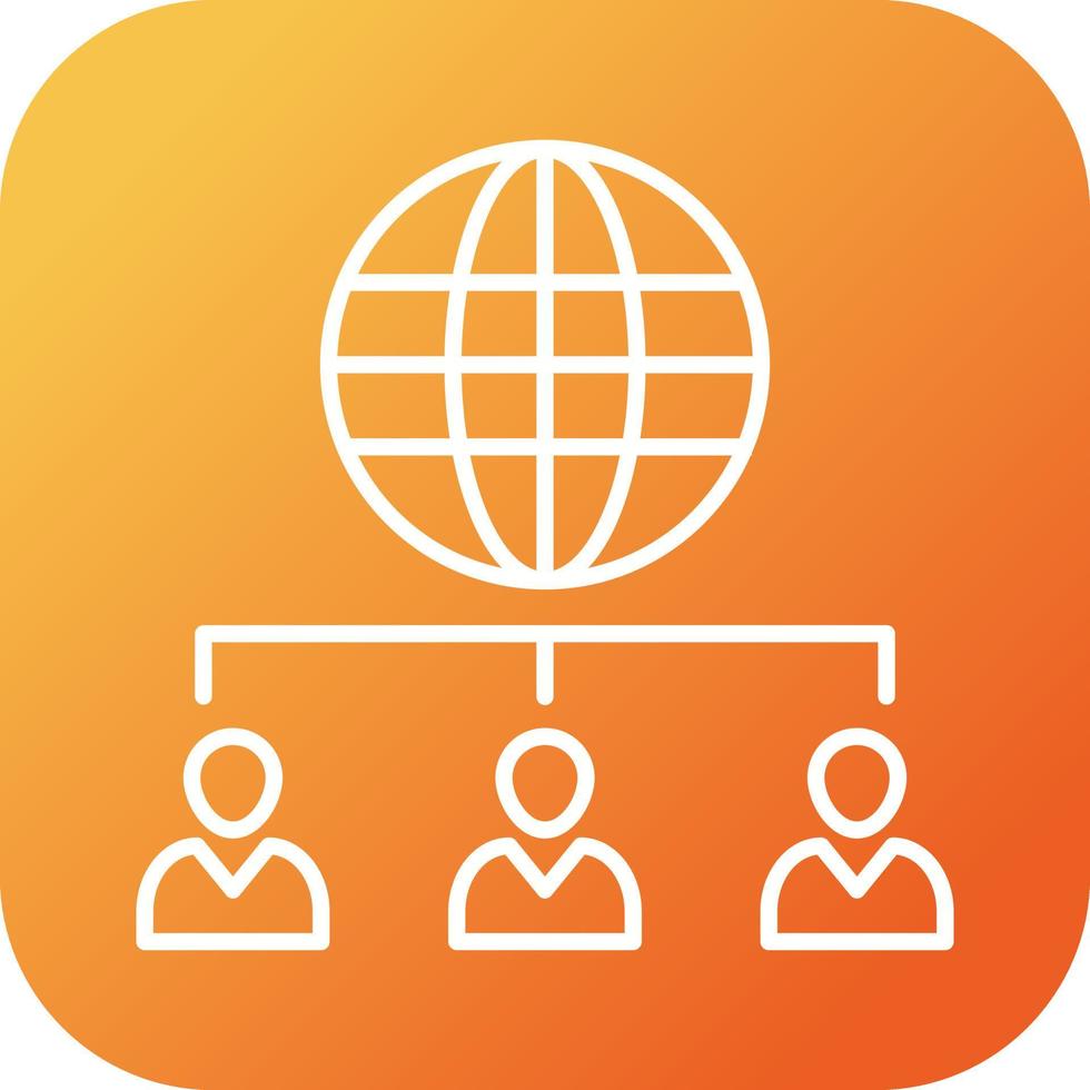 Unique Web Client Server Vector Line Icon