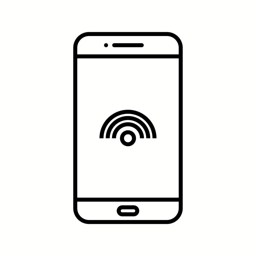 Unique Wifi Connection Vector Line Icon