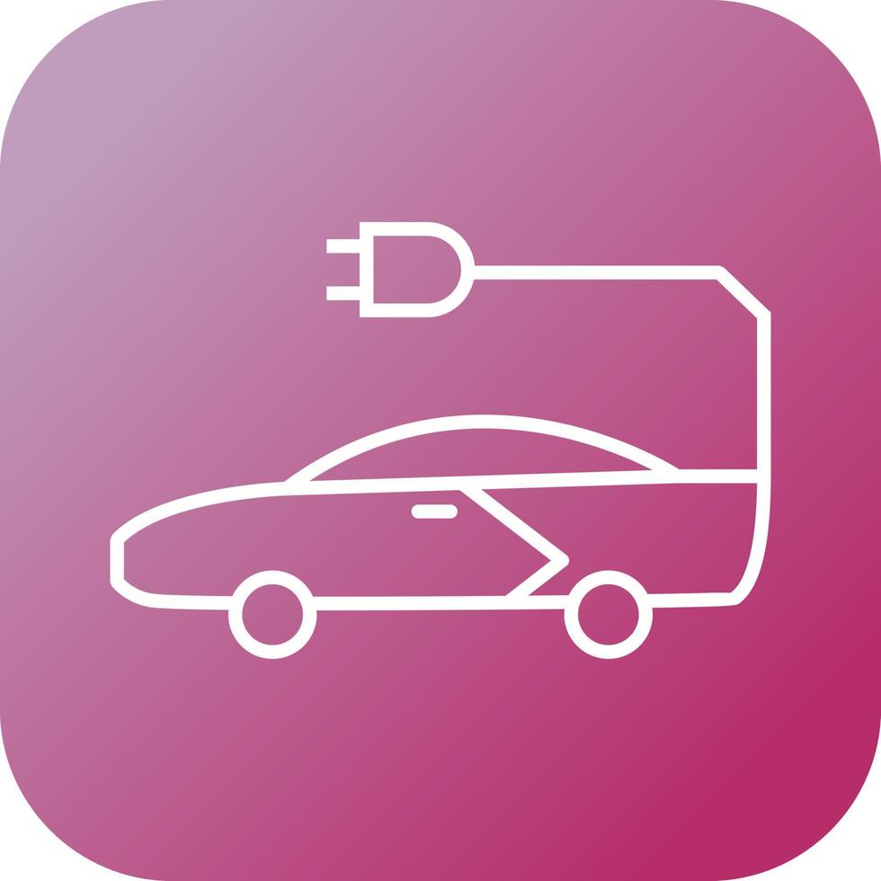 Unique Car Vector Line Icon