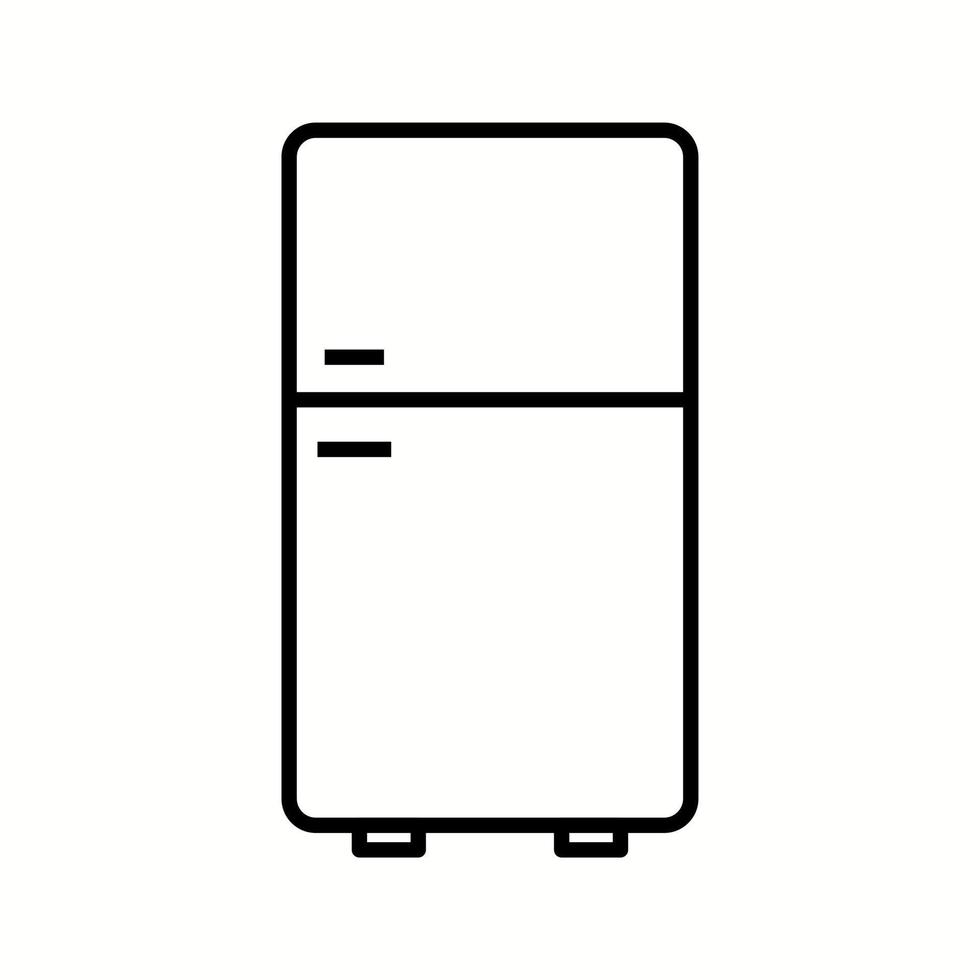 Unique Refrigerator Vector Line Icon