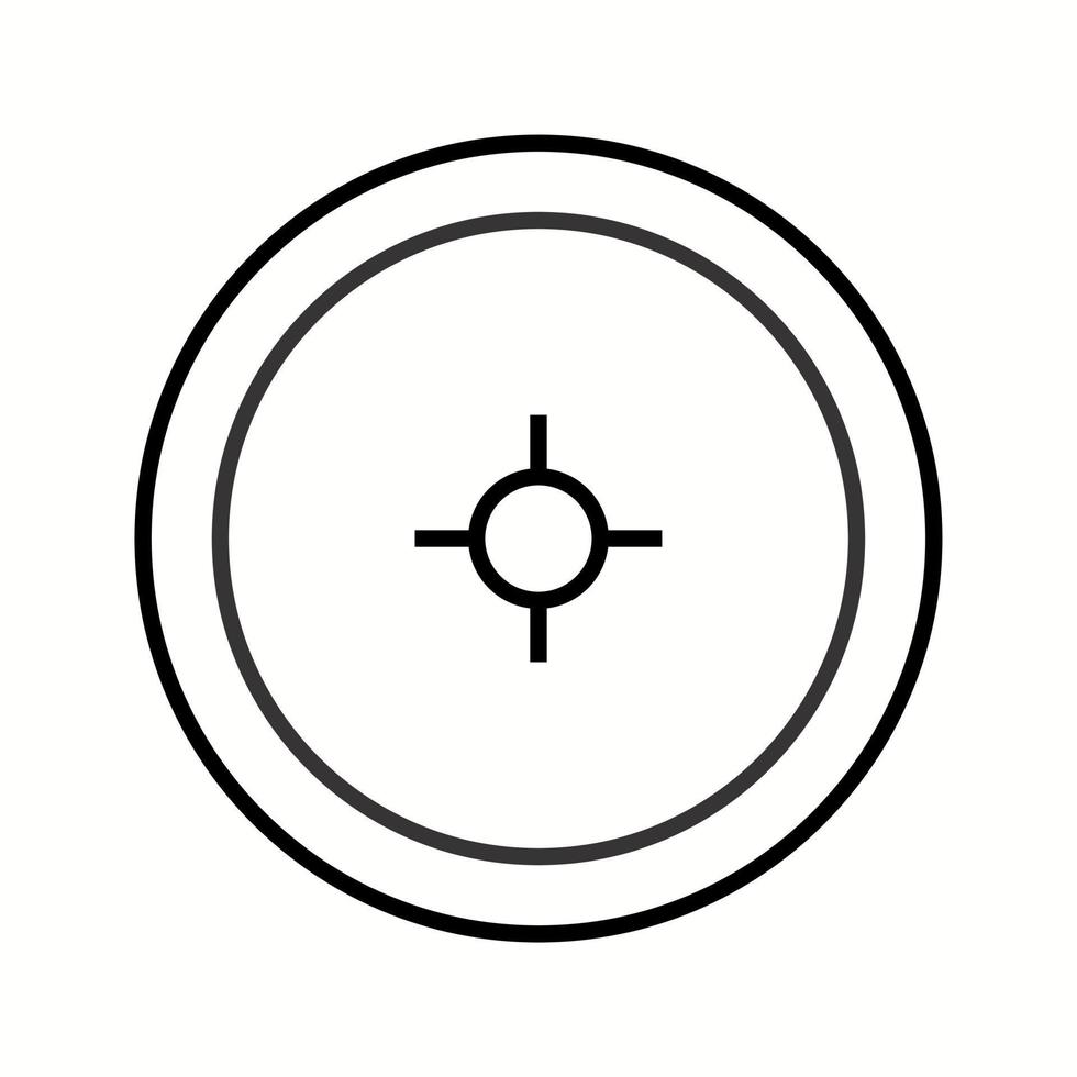 Unique Location Access Vector Line Icon