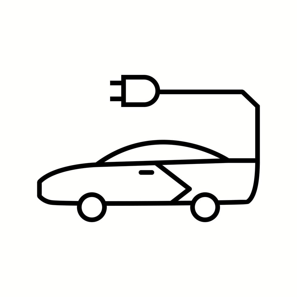 Unique Car Vector Line Icon