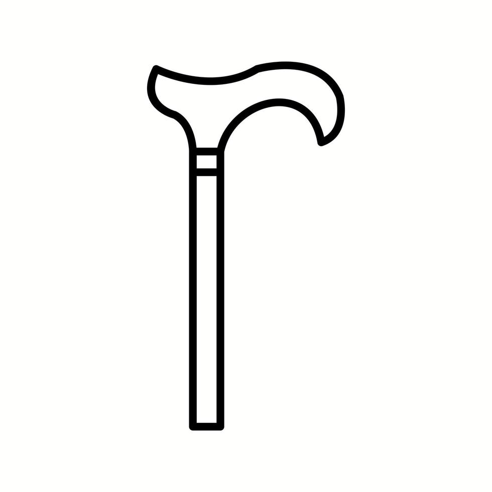 Unique Walking stack Vector Line Icon