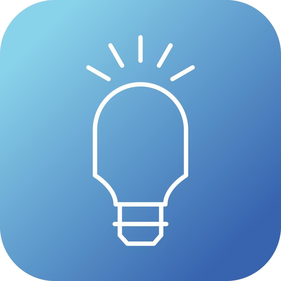 Unique Bulb Vector Line Icon