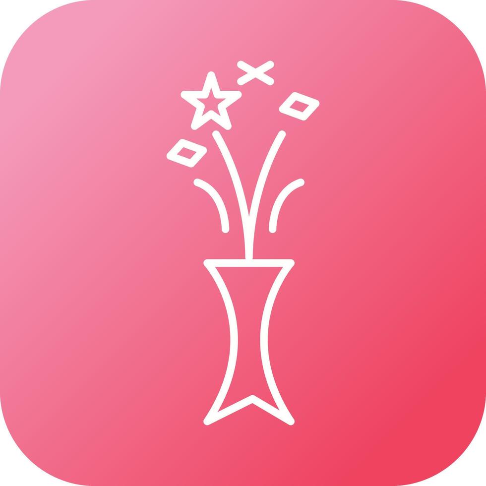 Unique Celebrations Vector Line Icon