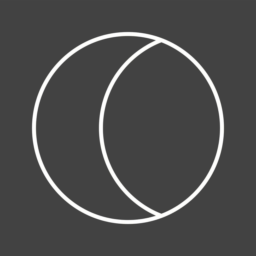 Unique Moon Vector Line Icon