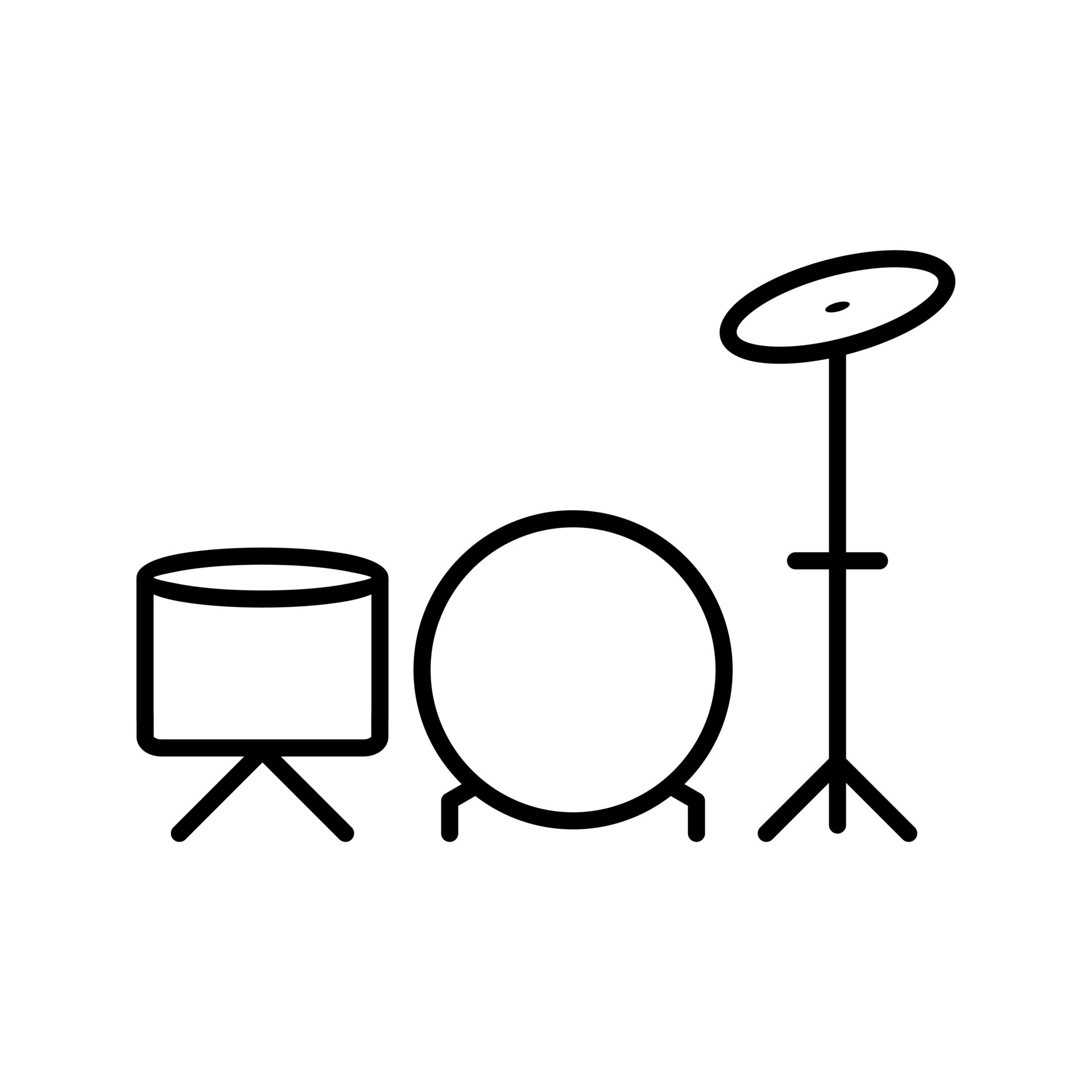 Unique Drums Vector Line Icon 15427545 Vector Art at Vecteezy