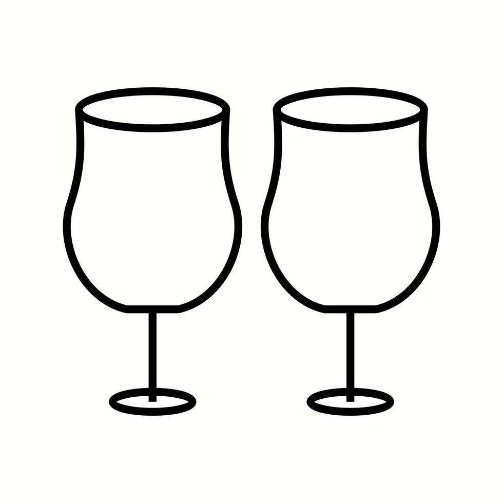 Unique Party GlassesVector Glyph Icon vector