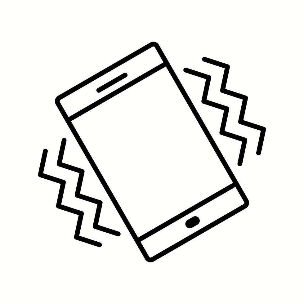 Unique Vibration Mode Vector Line Icon