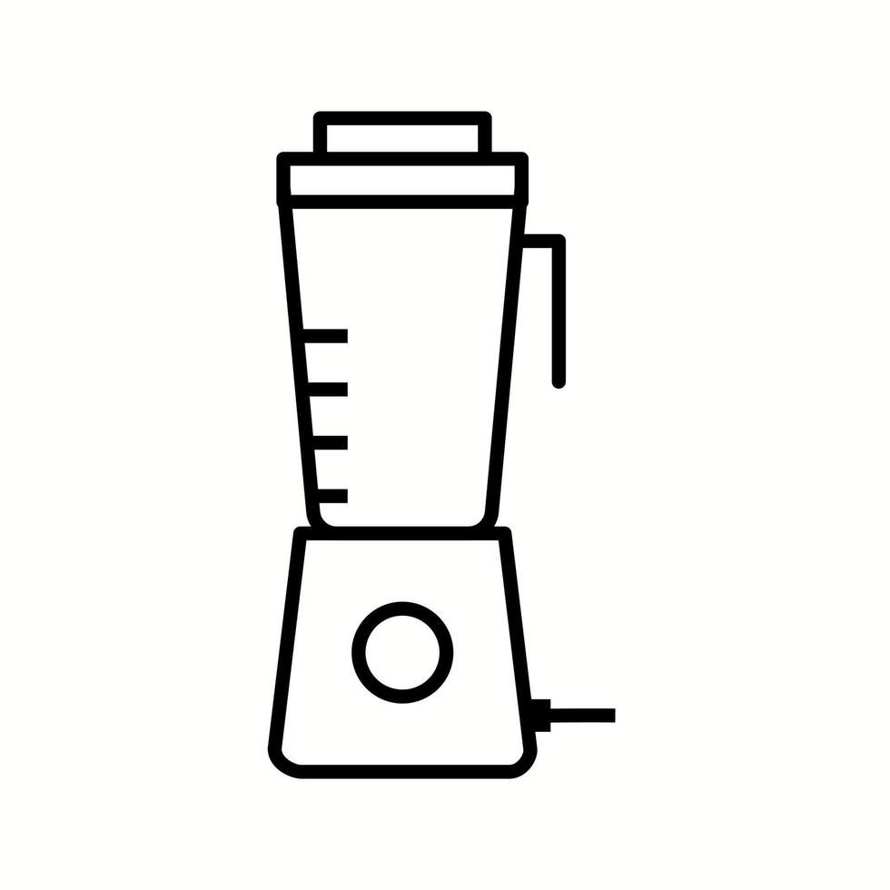 Unique Juicer machine Line Vector Icon