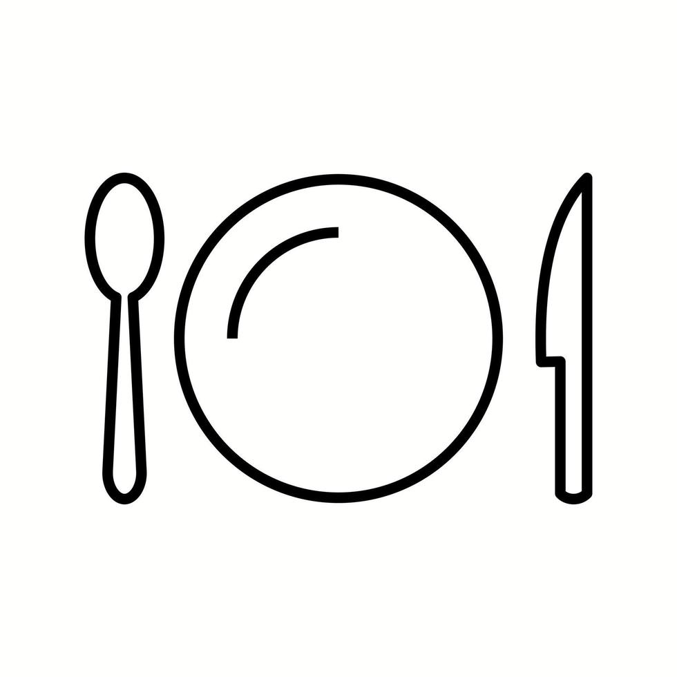 Unique Utensils Vector Line Icon