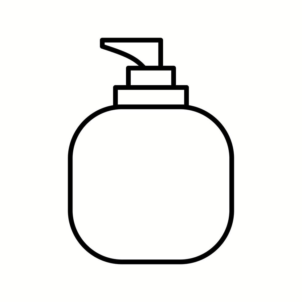 Unique Lotion Vector Line Icon