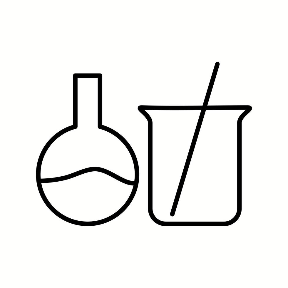 Unique Mixing Chemical I Vector Line Icon