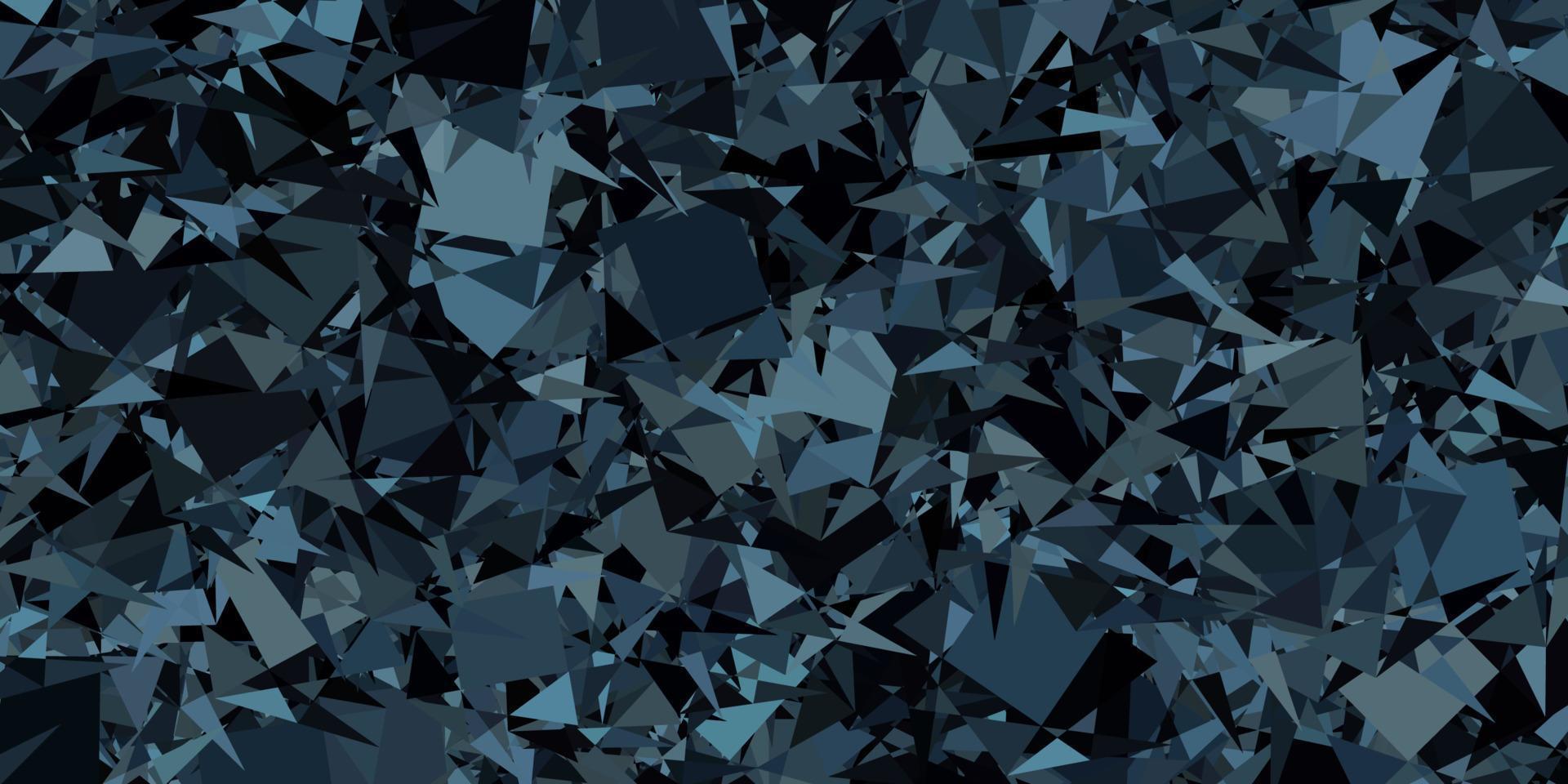 Dark Gray vector template with triangle shapes.