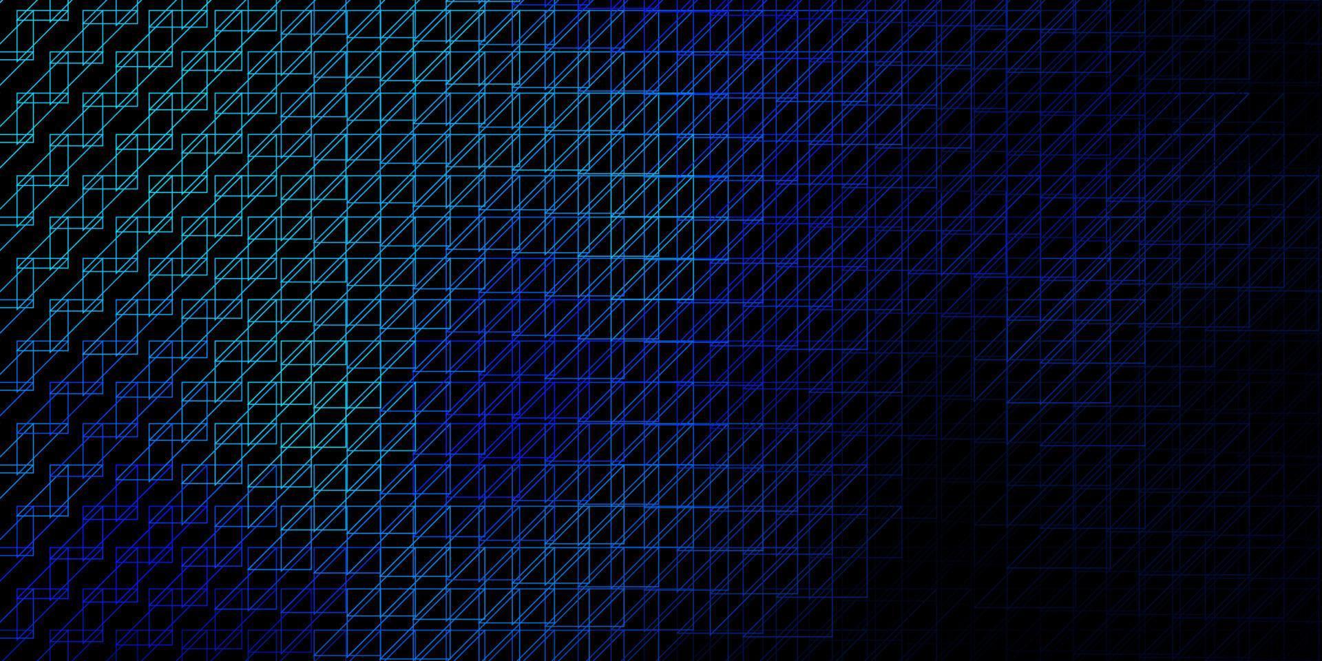 Dark BLUE vector background with lines.