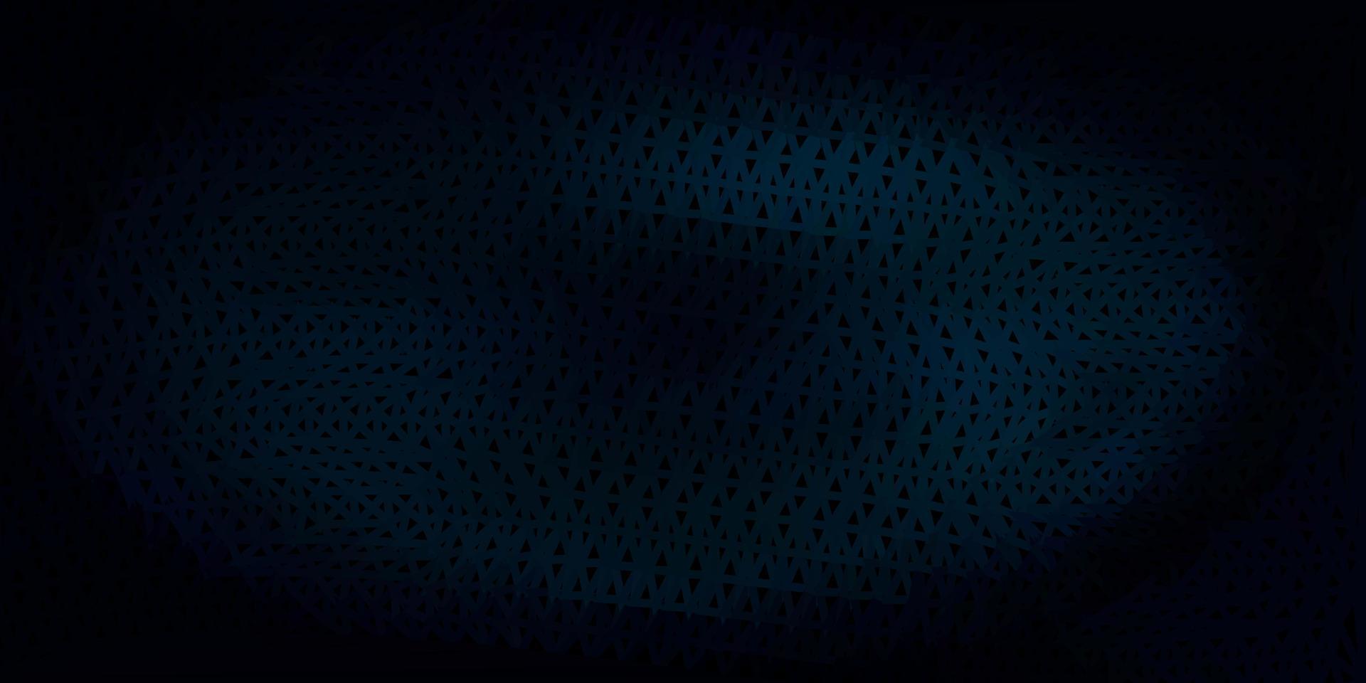 Dark green vector triangle mosaic background.