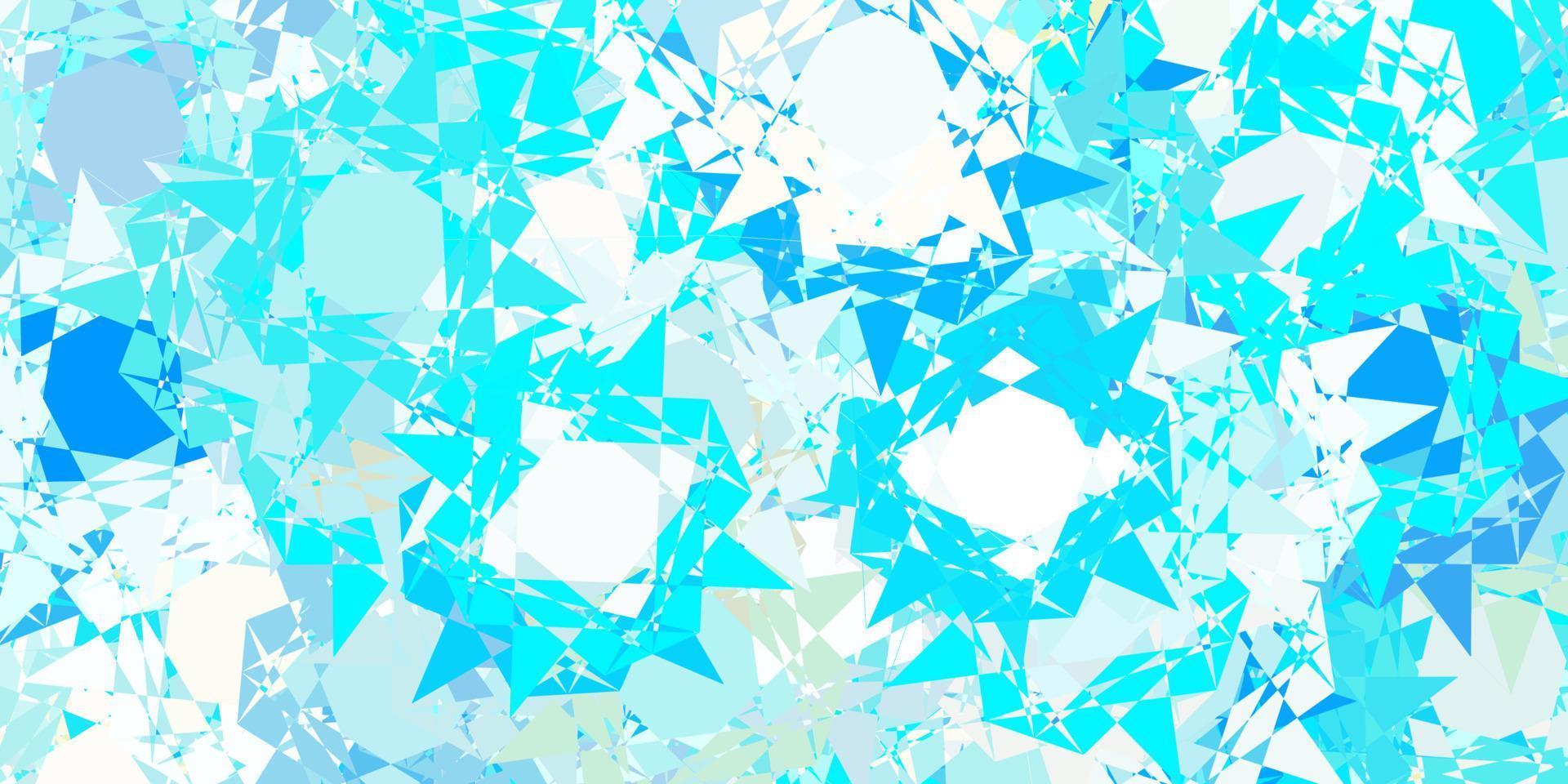 Light blue, yellow vector texture with random triangles.