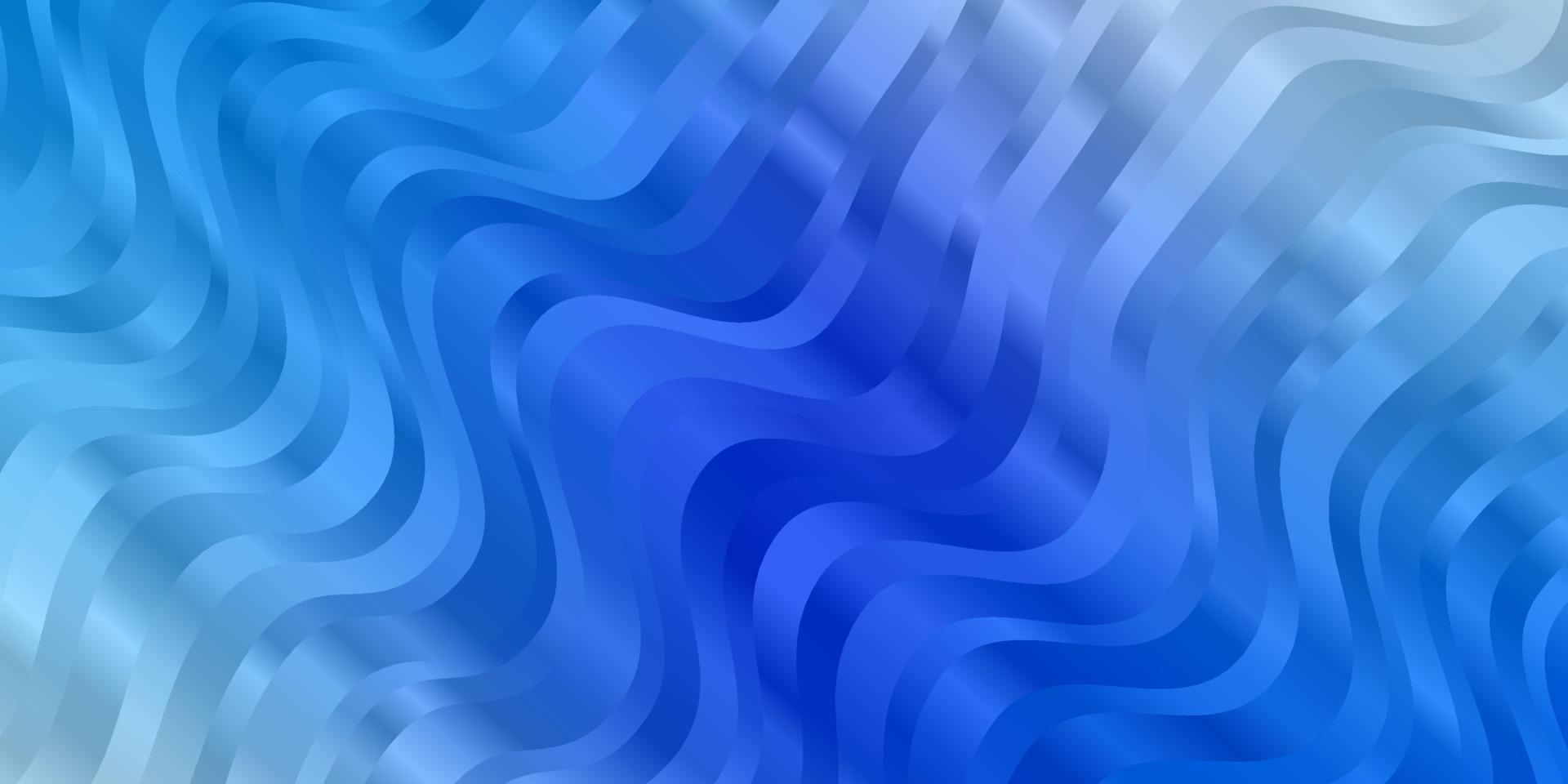 plantilla de vector azul claro con curvas.