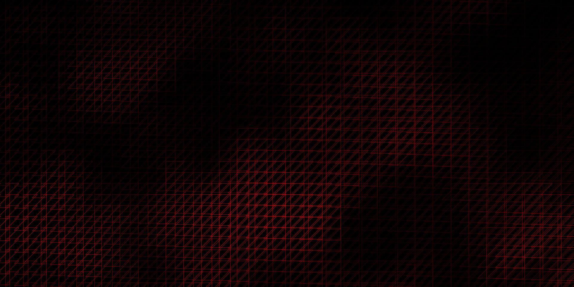 Dark Red vector backdrop with lines.