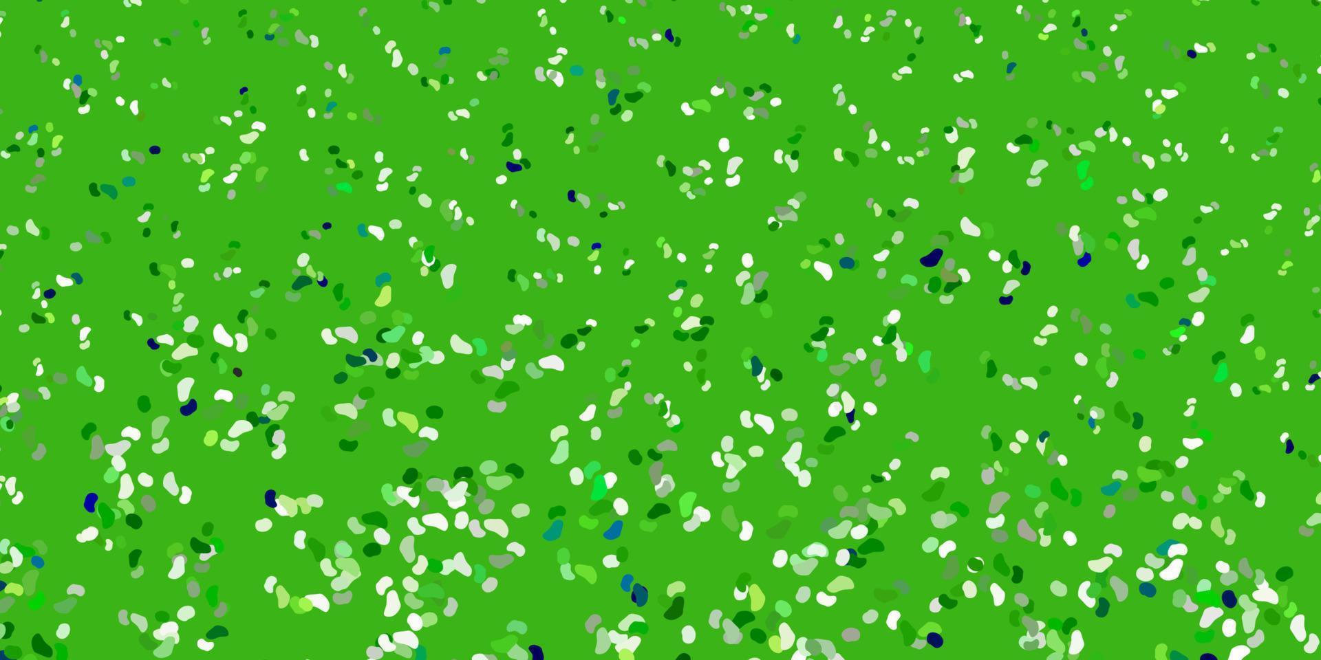 Light green vector background with random forms.