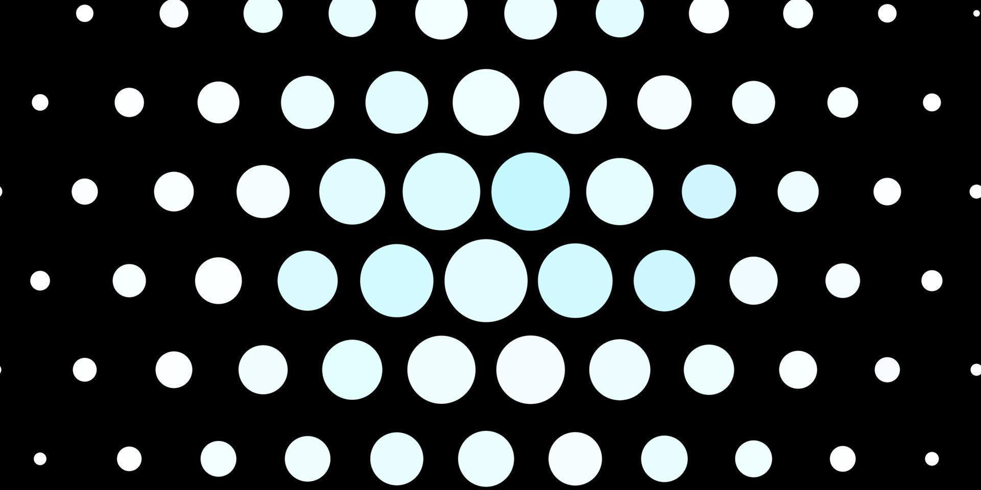 Dark BLUE vector pattern with circles.