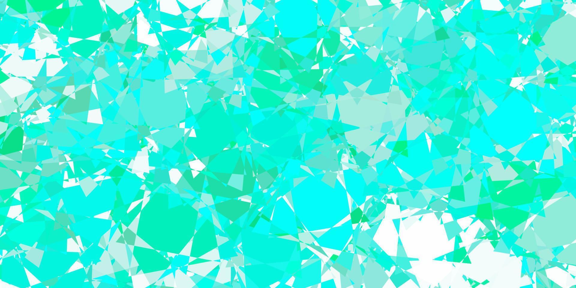 Light Green vector pattern with polygonal shapes.