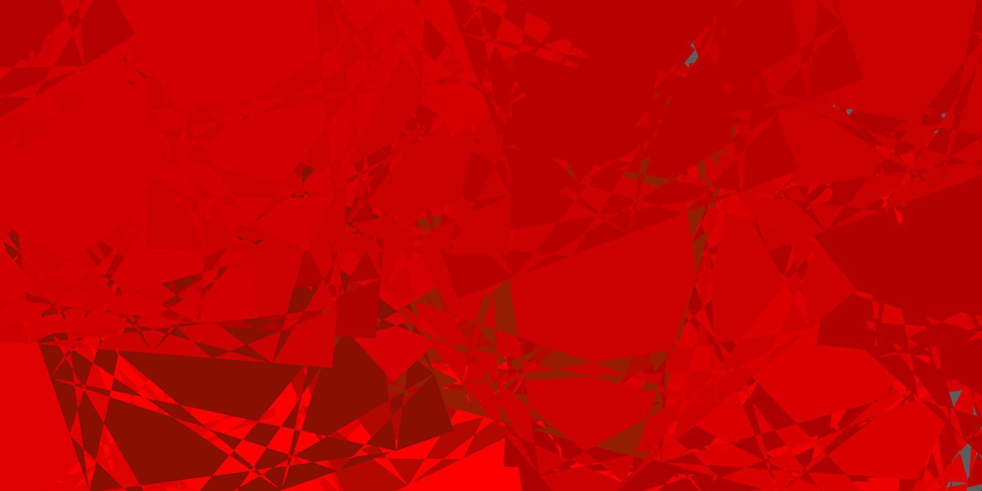 Dark Green, Red vector texture with random triangles.