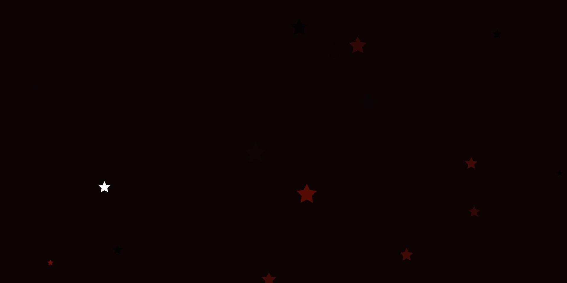 Dark Red vector layout with bright stars.